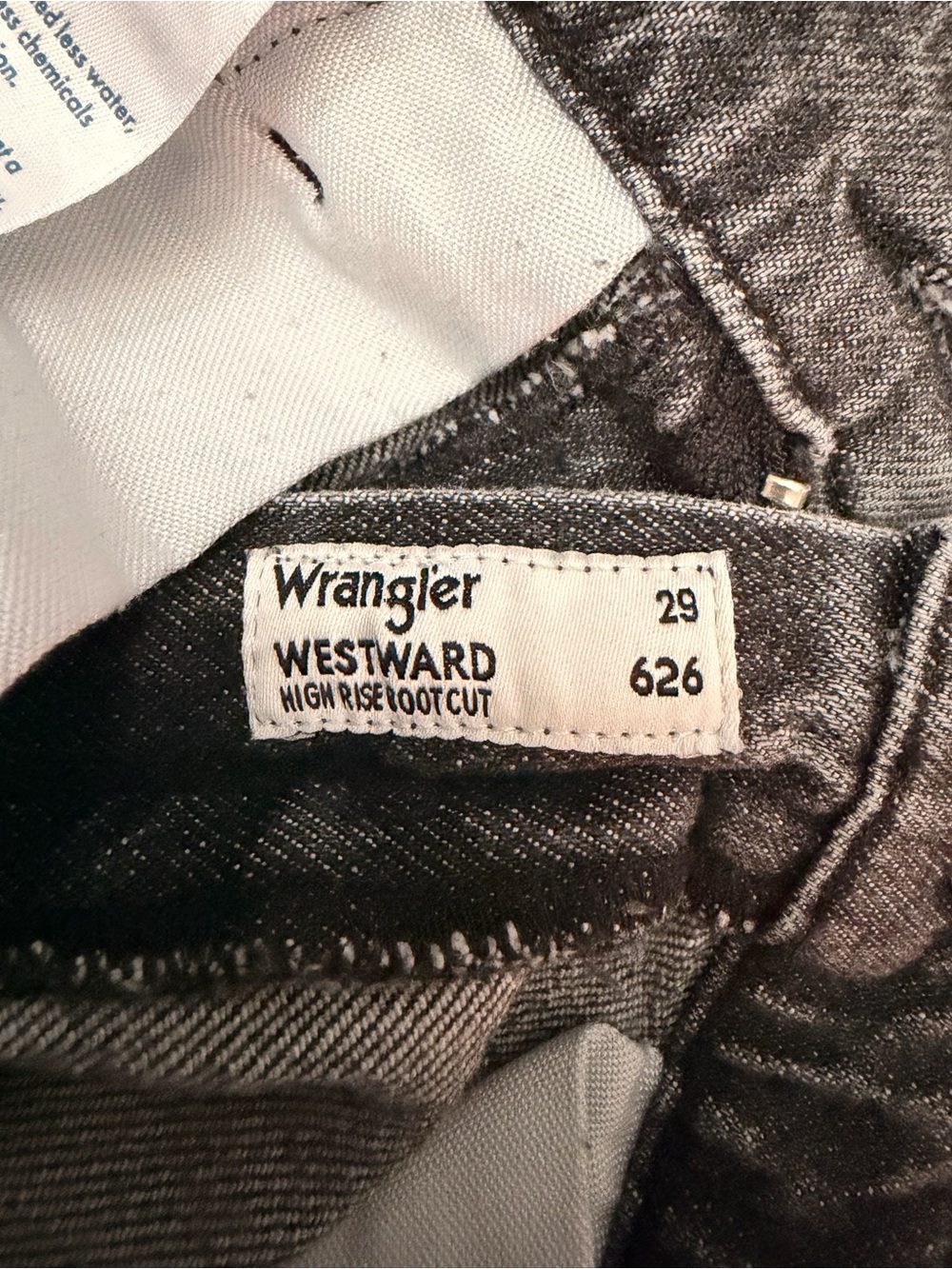 Wrangler Women's Boot Cut Jeans in Washed Black - Picture 3 of 5